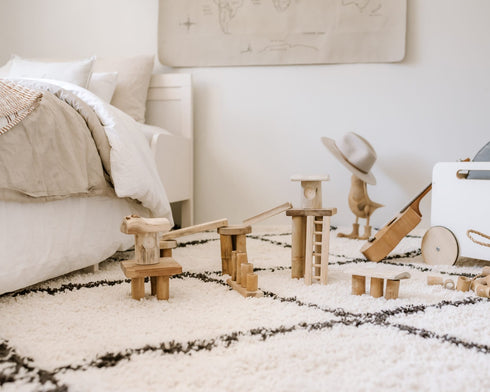 QTOYS - Bamboo Building Set (50 Pieces)